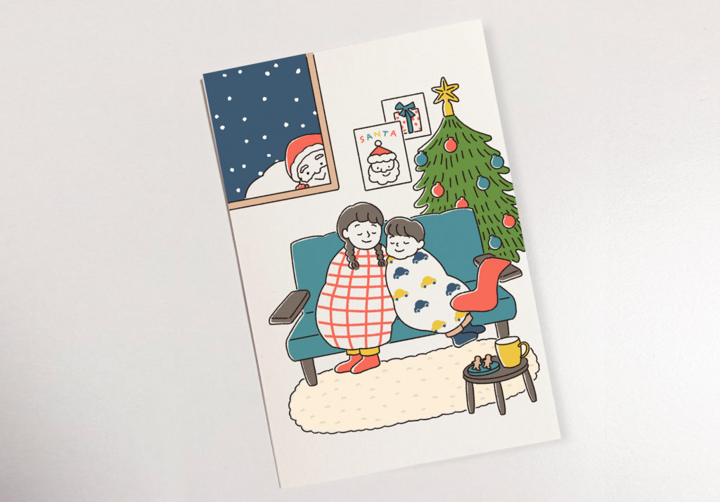 【お仕事】 明治学院大学 キリスト教研究所 クリスマスカード イラスト